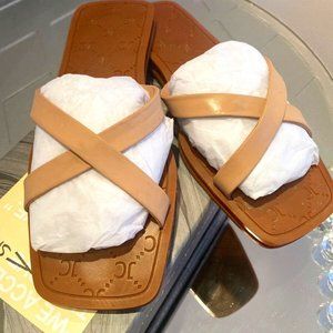 Jeffrey Campbell JELLO Sandals  Flip FlopPy GREEN Size 8